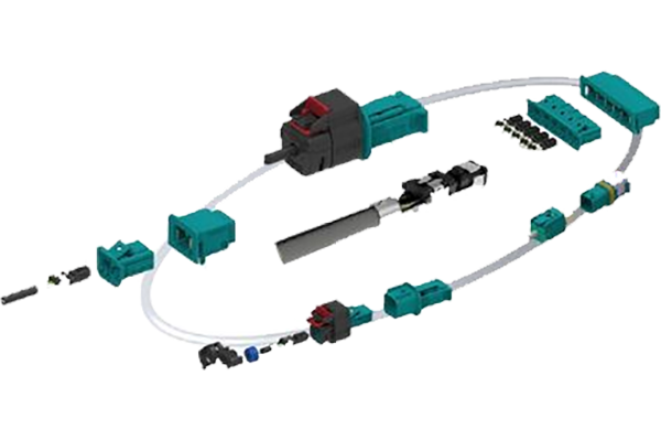 传感器线束通常由多根电线和连接器组成，这些电线根据传感器的类型和功能而有所不同。例如，压力传感器线束通常包括压力传感器、信号转换器和信号连接器等。在传感器线束中，信号转换器将传感器的信号转换为适当的电信号，以便传输到其他电子设备中。